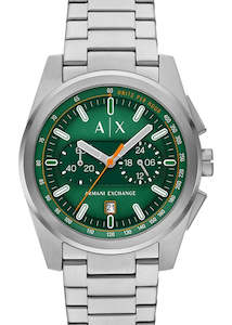 ARMANI EXCHANGE PARKER CHRONOGRAPH GREEN DIAL STAINLESS AX2862