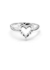 Stolen Girlfriends Club Jagged Heart Mini Ring Jwl1-25-12