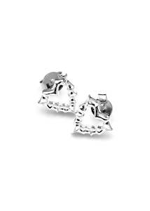 Stolen Girlfriends Club Jagged Heart Stud Earrings Jwl1-25-10