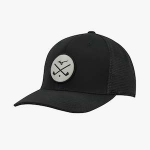 Mizuno Crossed Clubs Meshback Cap - Black