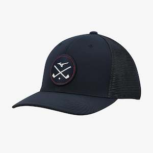 Mizuno Crossed Clubs Meshback Cap - Navy