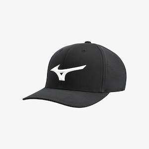 Mizuno Tour Vent  Snapback Cap - Black / White