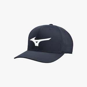 Mizuno Tour Vent Snapback Cap - Navy / White