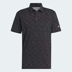 Sporting equipment: Adidas 365 Ultimate Allover Print Polo - Black