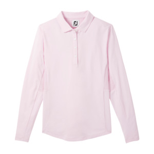 FootJoy Women's Long Sleeve Solid Jersey Sun Protection Shirt - Pink