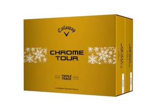 Callaway Chrome Tour Holiday Double Dozen Triple Track Golf Balls