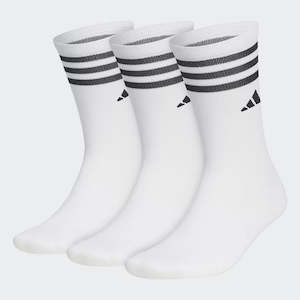 Adidas Crew Golf Socks 3 Pairs - White