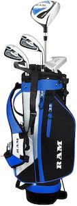 Sporting equipment: Ram Golf Junior SDX Boys Golf Clubs Set with Bag