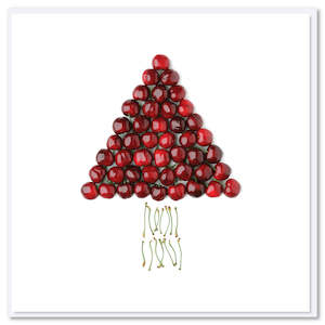 Christmas Greeting Card - Cherry Tree