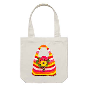 Gift: Stripe Gerbera Bag Tote Bag