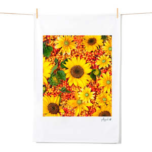 Gift: Sunflowers Tea Towel