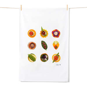 Canapes Tea Towel