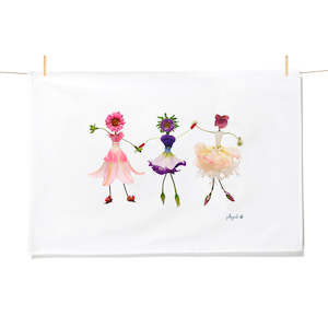 Dancing Girls Tea Towel