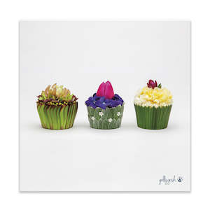 Gift: Floral Cupcakes Fine Art Print