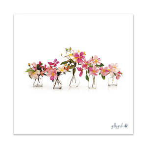 Pink Rose Vases Fine Art Print