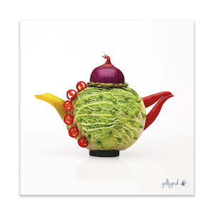 Cabbage Teapot Fine Art Print