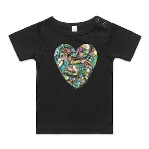 Paua Heart Infant Wee Tee