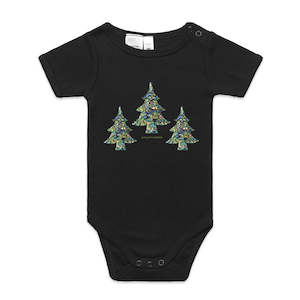 Paua Christmas Tree Infant Babygrow