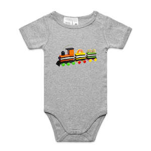 Liquorice Train Infant Babygrow