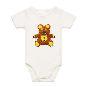 Chrysanthemum Teddy Bear Infant Babygrow