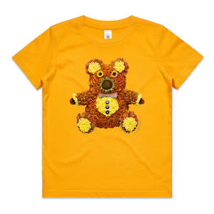 Chrysanthemum Teddy Bear Kids Tee Shirt