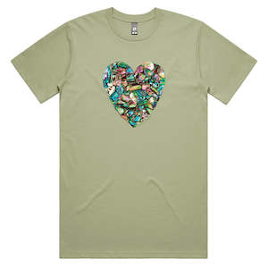 Gift: Paua Heart Men's Tee Shirt