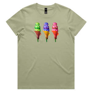 Gift: Peony Ice Creams Woman's Tee Shirt