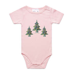 Christmas Paua Tree Infant Babygrow