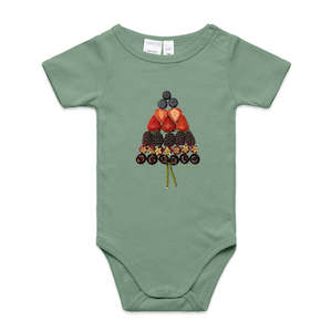 Christmas Mixed Berry Tree Infant Babygrow