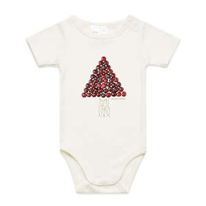 Christmas Cherry Tree Infant Babygrow