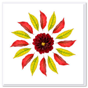 Leaf Circle Greeting Card