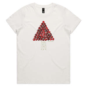 Christmas Cherry Tree Woman's Tee Shirt