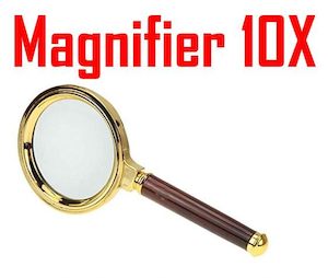 10X Reading Magnifier Handheld Portable Jewelry Map Crafts Magnify Glasses