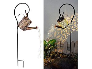 Solar Lights watering can Kettle Art Light Sale NZ Stock Deal