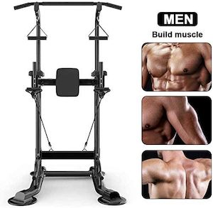 Power Tower Pull Up Bar Dip Station Bench