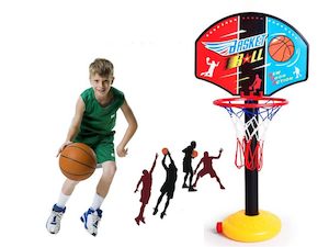 NEW Basketball Hoop Adjustable Stand With Ball