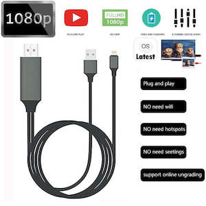 Lightning to HDMI Cable iPhone iPad AV TV Adapter Cable