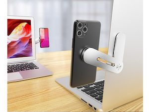 Laptop Side Mount Phone Holder Stand