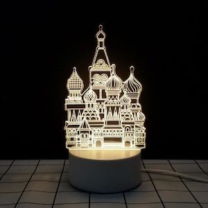 3D USB LED Night Light Creative Illusion Lamp Desk Gift