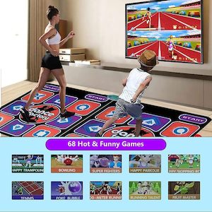 Kids Double Dance Mat Wireless Controll Games Yoga Mats Fitness