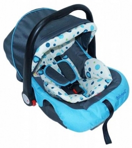 AS13/9 - Babywell Car Seat, Blue Circles