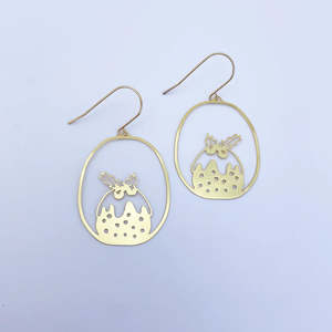 Midi Pudding Earrings | Gold