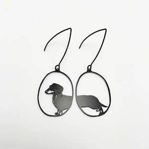 Mini Dachshund Earrings