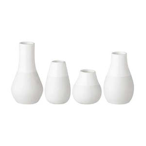 vases: Set of 4 Porcelain Mini Vases