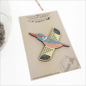 Homeware: Magnet: Folk Kingfisher