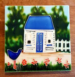 Ceramic | Tile | Cottage & Pukeko | Bridget Paape