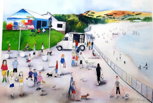 Art By Bridget Paape: Art Print | St Clair, Dunedin