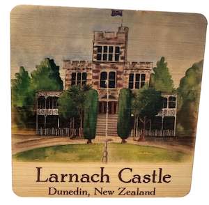 Coasters Designed By Bridget Paape: bamboo Coaster | Larnach Castle | Bridget Paape