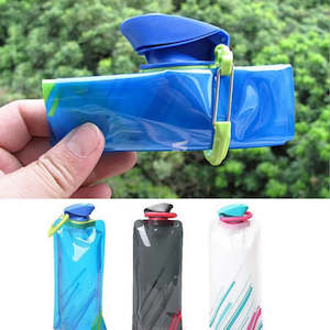 Health supplement: 700ml Hiking Camping Reusable Water Bags.