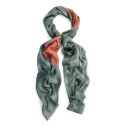 POPPY FIELD linen blend scarf